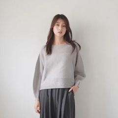ラック✳︎様専用 新品タグ付き かぐれ リネンボートネックニット 杢