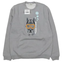 未使用 HERMES エルメス 23ss Scub'H スキュブ・アッシュ スウェット プルオーバー トップス 裏起毛 M グレー メンズ 古着 中古 USEDのサムネイル