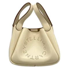 stellamccartney(ステラマッカートニー) ハンドバッグ美品  ロゴ ダブルトップハンドル クロスボディバッグ 7B0081W8542 アイボリーのサムネイル