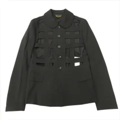 新品同様 COMME des GARCONS コムデギャルソン 12ss ボンテージ ジャケット ブルゾン カットアウト ハーネス XS 黒 ブラック レディース 古着 中古 USEDのサムネイル