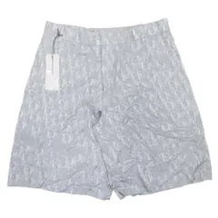 未使用 DIOR HOMME ディオールオム 20ss オブリーク 総柄 ハーフパンツ バミューダパンツ ショート 48 グレー メンズ 古着 中古 USEDのサムネイル