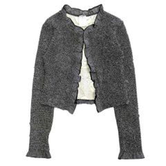 CHANEL カシミヤ100カーディガンバイカラー ココマーク 英国製 XL