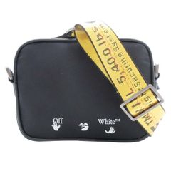 美品✨Off-White オフホワイト ショルダーバッグ ブラック×イエロー 