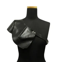 良品 COMME des GARCONS コムデギャルソン 10ss レザー ショルダー パッド 甲冑 鎧 ベルト アーカイブ 黒 ブラック レディース 古着 中古 USEDのサムネイル