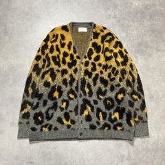 新品】ベイフロー カーディガン レオパード ヒョウ柄 アニマル ウール 