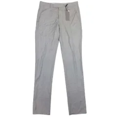 未使用 DIOR HOMME ディオール・オム ウール 21ss ストライプ トラウザーパンツ センタープレス スラックス 46 ライトグレー メンズ 古着 中古 USEDのサムネイル