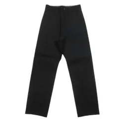 良品 95AW Yohji Yamamoto POUR HOMME ヨウジヤマモトプールオム メルトンウール ワイド ストレート パンツ M ブラック ヴィンテージ メンズ 古着 中古 USEDのサムネイル