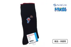ナイガイ NAIGAI 新品 マルチ刺繍 どら焼き クルー丈 カジュアルソックス 25～27cm ネイビーのサムネイル
