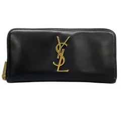 SAINT LAURENT PARIS(サンローランパリ) 長財布 370776 黒 ラウンドファスナー レザーのサムネイル