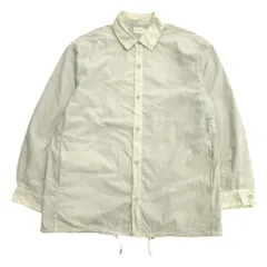 新品同様 ATON エイトン HAND DYED NYLON SHIRT JACKET ハンドダイ ナイロン シャツ ジャケット ブルゾン サイズ2 グレー メンズ 古着 中古 USEDのサムネイル