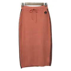 GUCCI(グッチ) ロングスカート サイズM レディース美品  - 697710 XKCDQ ピンク×黒 ニット/ウエストゴム/adidasコラボのサムネイル