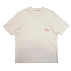 美品 22aw MARNI マルニ オーガニックコットン使用 ロゴ刺繍 Tシャツ クルーネック 半袖 カットソー 40 ベージュ レディース 古着 中古 USEDのサムネイル