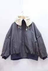 【217403】Yohji Yamamoto ヨウジヤマモト  REGULATION 2WAY 中わた ブルゾン アウター  ・3 FV-J53-901 グレーのサムネイル