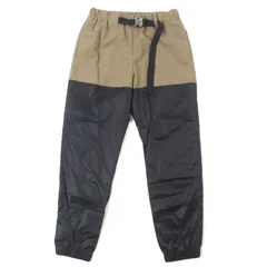 美品▼Sacai サカイ 22-06396 ナイロン 異素材切替 ベルト付き バイカラー イージーパンツ ベージュ ブラック 1 日本製 正規品 メンズのサムネイル