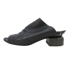 美品 PIERRE HARDY ピエールアルディ 牛革 レザー オープントゥ バックストラップ サンダル シューズ 36.5/23.5 ブラック レディース 古着 中古 USEDのサムネイル