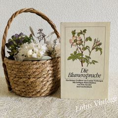 洋書　古書　希少　ヴィンテージ植物図鑑　繊細で美しい植物画 L993洋書古書 繊細な植物画多数掲載1960年代発行の素敵な植物図鑑
