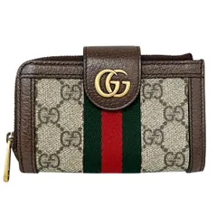 グッチ GUCCI オフィディア 二つ折り財布 キャンバス レザー  699353 レディース