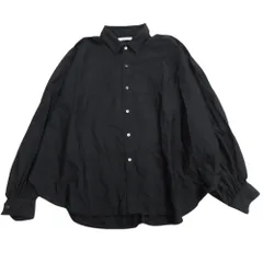 美品 MANON マノン DOLMAN SLEEVE OVER DRESS SHT ドルマンスリーブ オーバー ドレス シャツ カットソー 0 ネイビー  レディース 古着 中古 USEDのサムネイル