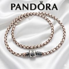 Pandora レザー ダブルレザー 925 ALE パンドラ ブレスレット - メルカリ