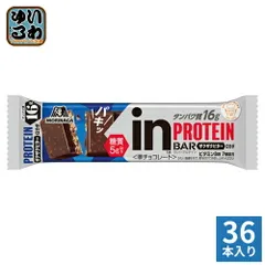 森永製菓 inバー プロテイン ザグザグビター 36本 (12本入×3 まとめ買い) 手軽 小腹 バータイプのサムネイル
