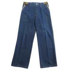 HARDY AMIES ハーディーエイミス デニム調パンツ ゴールド刺繍 79