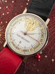アランシルベスタイン☆フランス革命☆稼働品☆メンズ　クオーツ時計☆のサムネイル