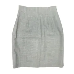 良品 80s vintage COMME des GARCONS コムデギャルソン 千鳥格子 セミタイトスカート 膝丈 M グレー GS-11010M ビンテージ オールド レディース 古着 中古 USEDのサムネイル