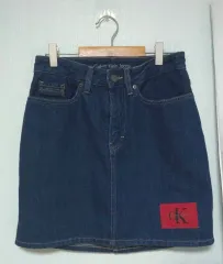 Calvin Klein カルバン・クライン インディゴデニム スカート w26のサムネイル