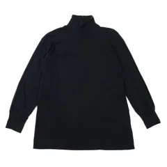 コムデギャルソン オムプリュスCOMME des GARCONS HOMME PLUS ハイネックストレッチ長袖カットソー 紺M位のサムネイル