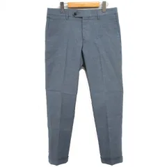 グリーンレーベルリラクシング ユナイテッドアローズ green label relaxing タグ付き スラックス スリム テーパード パンツ 無地 コットン 綿 M ロイヤル /FT ■ECD004のサムネイル