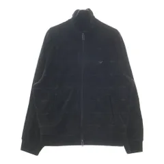 EMPORIO ARMANI (エンポリオアルマーニ) 幾何学模様 ベロア ジップアップ トラックジャケット カーキ 6R1MG3 1JJWZのサムネイル