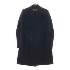 BURBERRY (バーバリー) カシミア混 裏地チェック 6B ウール ダブルコート ジャケット ブラック 4016646のサムネイル