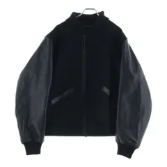 Y-3 (ワイスリー) レターマンジャケット プリマロフト袖レザー スタジャン ブラック JX7338のサムネイル