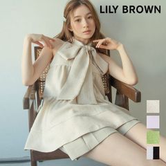 LILY BROWN 3wayシアージャガードペプラムブラウス FLOWER - メルカリ
