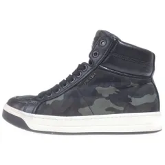 PRADA SPORT (プラダ スポーツ) レザー切替 カモ柄 レースアップ ミッドカットスニーカー ブラック/グレー レディース 3T5770のサムネイル