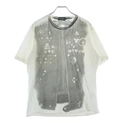 AFFA (エーエフエフエー) 00S BIKER VEST TEE バイカーベスト フロント転写プリントTシャツ 半袖クルーネックカットソー ホワイトのサムネイル
