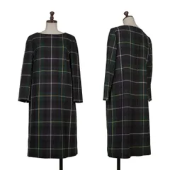 マッキントッシュ フィロソフィーMACKINTOSH PHILOSOPHY ウールチェック七分袖ワンピース 緑他38のサムネイル