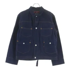 JUNYA WATANABE COMME des GARCONS (ジュンヤワタナベ コムデギャルソン) 22SS AD2021 ×DENIM JACKET リーバイス コットンリネン デニムトラッカージャケット インディゴ WI-J905のサムネイル