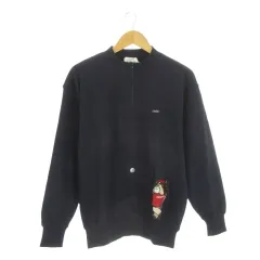 ジェイプレス J.PRESS GOLF CLUB トレーナー ゴルフ L 紺 ネイビー 長袖 ハーフジップ キャラクター刺繍 /CK23 ■ECC005のサムネイル