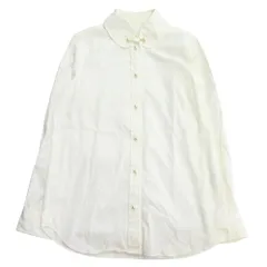 良品 TSUMORI CHISATO ツモリチサト ボタンダウン シャツ カットソー ブラウス 丸襟 フェイクパール 長袖 2 白 ホワイト レディース 古着 中古 USEDのサムネイル