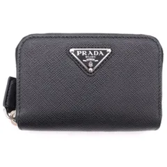 PRADA (プラダ) サフィアーノ コインケース ミニ財布 ブラック レザー 2MM003 シルバー金具のサムネイル