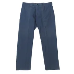 良品 Ermenegildo Zegna エルメネジルドゼニア パンツ スラックス ストレッチ 大きいサイズ 54 青 ブルー メンズ 古着 中古 USEDのサムネイル