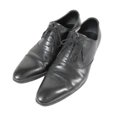 美品 SUIT SELECT スーツセレクト レザー ドレスシューズ AD19A GF77 ストレートチップ ポインテッドトゥ 革靴 25 1/2 黒 メンズ 古着 中古 USEDのサムネイル