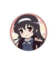 카스미가오카 시우 캔 배지 그리워하지 않는 그녀의 기르는 방법 넨 드로이드 플러스 트레이딩 캔 배지 카스미가오카 시우 유니폼 단품 캔 배지