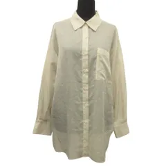 美品 Arpege story アルページュストーリー シアー シャツ ブラウス カットソー シースルー 1 ベージュ レディース 古着 中古 USEDのサムネイル