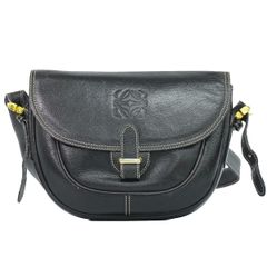本物 ロエベ LOEWE アナグラム ショルダーバッグ ポシェット レザー