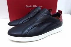 【223603】Salvatore Ferragamo サルヴァトーレフェラガモ  GARDA SLIPON 8 1/2 ガンチーニ レザー スリッポン スニーカー メンズ  ・8.5M 759990のサムネイル