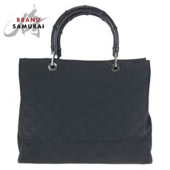GUCCI グッチ ブラック 黒 GGキャンバス/レザー 34080 ハンドバッグ