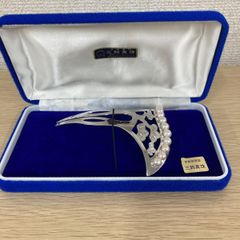 鳥羽展望台パールロード 伊勢志摩産 あこや真珠silverブローチ - メルカリ
