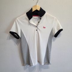 23区GOLF モックネックシャツ フリル ホワイト ブラック M - メルカリ